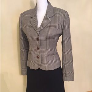 Barami Three-Button Plaid Casual Business Blazer